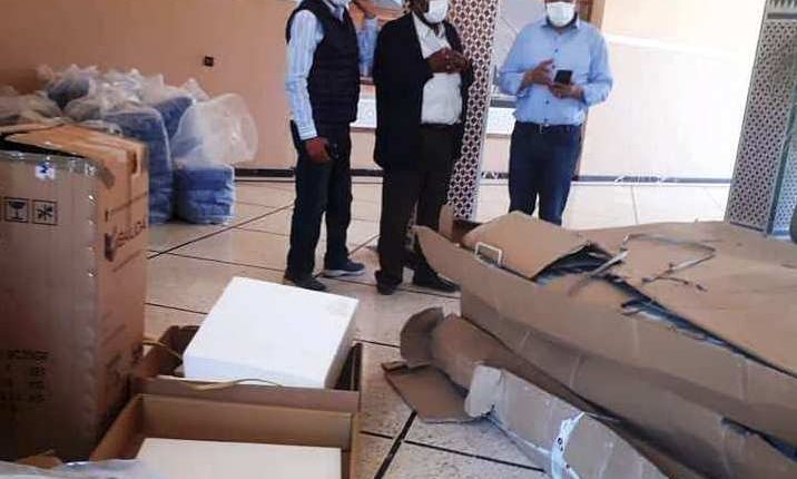 معدات طبية واجهزة استشفائية من مجلس جهة مراكش أسفي ضد كورونا (8)